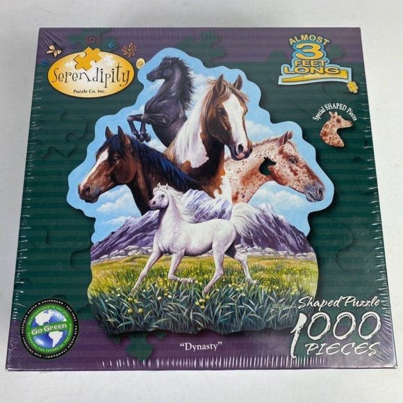 Serendipity Puzzle Company Shaped Puzzle # 65343 Dynasty 1000 Pieces New Sealed - Picture 6 of 6